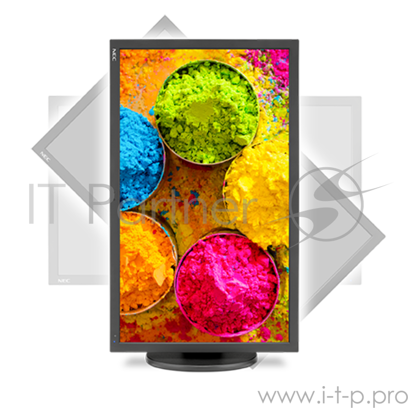 Монитор NEC 27 PA271Q-BK LCD Bk/Bk (IPS 16:9 350cd/m2 1500:1 8ms 2560x1440 178/178 2xHDMI DP DP out mini DP 6хUSB HAS 150mm Swiv Tilt Pivot Spk 2x1W)