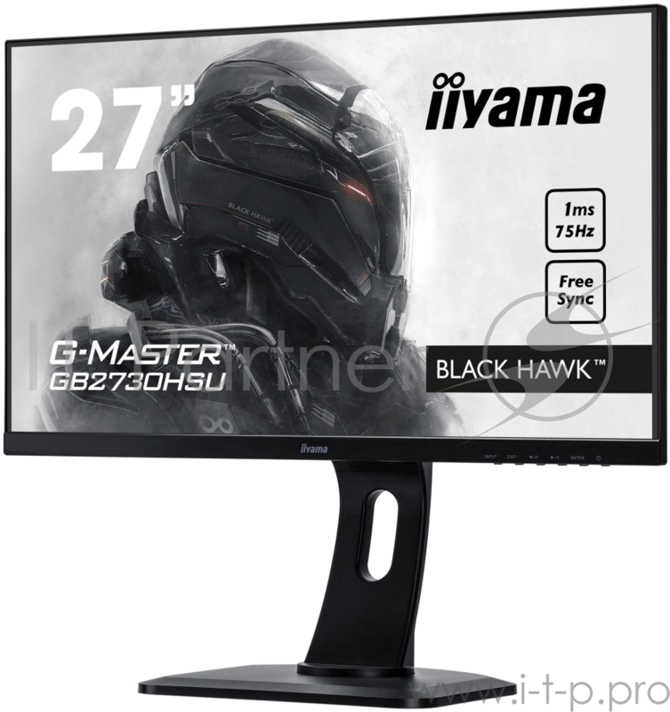 Монитор Iiyama 27 GB2730HSU-B1 черный TN+film LED 1ms 16:9 HDMI M/M матовая HAS 300cd 170гр/160гр 1920x1080 D-Sub DisplayPort FHD USB 6.9кг
