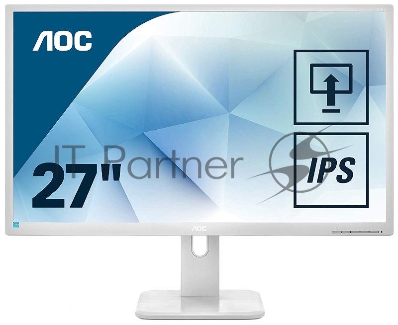 МОНИТОР 27 AOC 27P1/GR Black с поворотом экрана (IPS, LED, 1920x1080, 5 ms, 178°/178°, 250 cd/m, 50M:1, +DVI, +HDMI 1.4