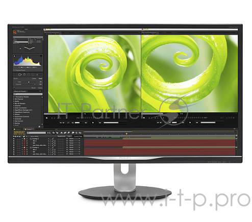 Монитор 31.5 PHILIPS 328P6VJEB 00/01 Black с поворотом экрана (4K, VA, LED, 3840x2160, 4 ms, 178°/178°, 300 cd/m, 50M:1, +DVI, +DisplayPort, +HDMI, MHL, +4xUSB, +MM)