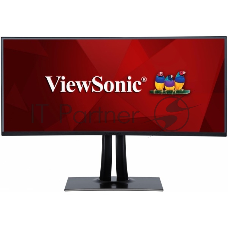 Монитор 37.5 Viewsonic VP3881 Black (изогнутый, IPS, LED, 3840x1600, 5 ms, 178°/178°, 300 cd/m, 20M:1, +2xHDMI, +DisplayPort, +3xUSB, +USB Type-C, +MM, +регулировка по высоте)
