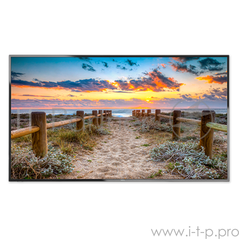 Монитор жидкокристаллический NEC Широкоформ. ЖК-дисплей нач. уровня, S-IPS 55 Direct LED, 176, разр. 1920 х 1080, 350 кД/м, 1200:1, встр. USB-медиаплеер, встр. колдонки (10W+10W), 12/7, Класс В