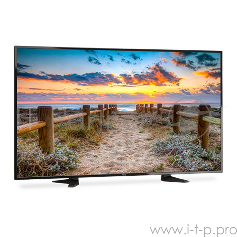 Монитор жидкокристаллический NEC Широкоформ. ЖК-дисплей нач. уровня, S-IPS 55 Direct LED, 176, разр. 1920 х 1080, 350 кД/м, 1200:1, встр. USB-медиаплеер, встр. колдонки (10W+10W), 12/7, Класс В