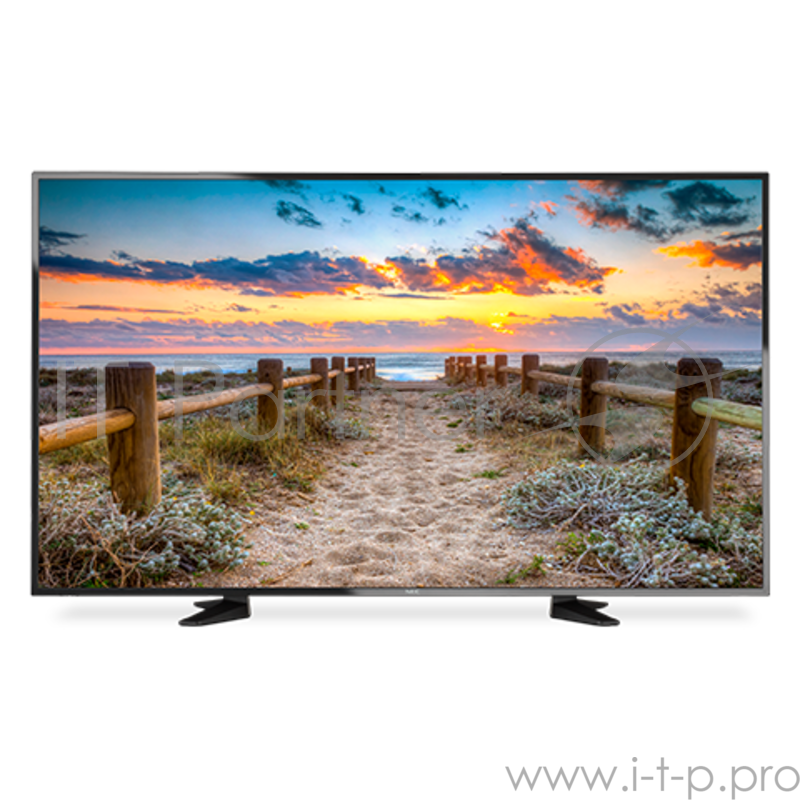 Монитор жидкокристаллический NEC Широкоформ. ЖК-дисплей нач. уровня, S-IPS 55 Direct LED, 176, разр. 1920 х 1080, 350 кД/м, 1200:1, встр. USB-медиаплеер, встр. колдонки (10W+10W), 12/7, Класс В