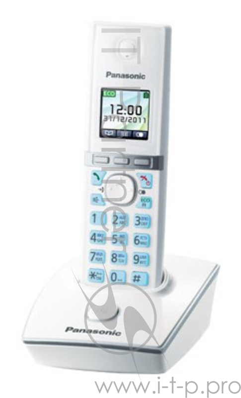 Телефон Panasonic KX-TG8051RUW (белый) {цветной дисплей,двойной набор (базатрубка),цифровой автоответчик}