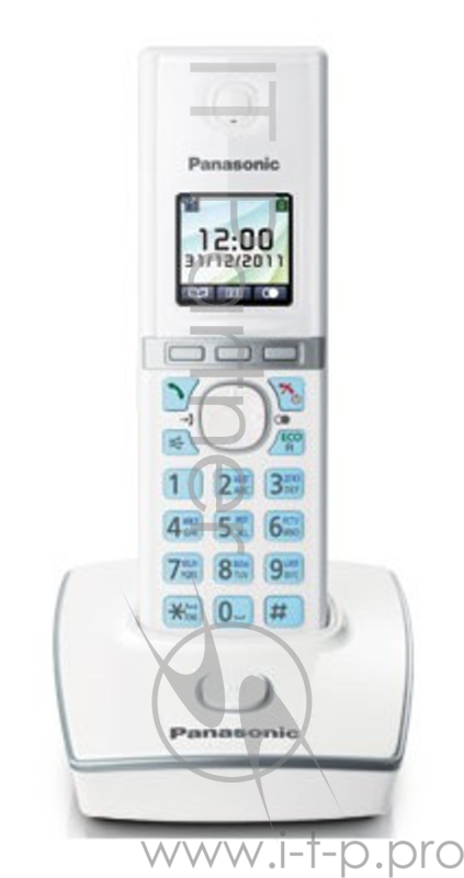 Телефон Panasonic KX-TG8051RUW (белый) {цветной дисплей,двойной набор (базатрубка),цифровой автоответчик}