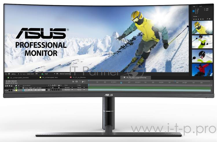 МОНИТОР 34 ASUS ProArt PA34VC Black Сurved (IPS, LED, Wide, 3440x1440, 5ms, 178°/178°, 300 cd/m, 100,000,000:1, +DP, +Н