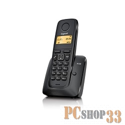Телефон Gigaset A120 Black (трубка с ЖК диспл., База) стандарт-DECT