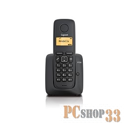 Телефон Gigaset A120 Black (трубка с ЖК диспл., База) стандарт-DECT