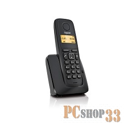 Телефон Gigaset A120 Black (трубка с ЖК диспл., База) стандарт-DECT