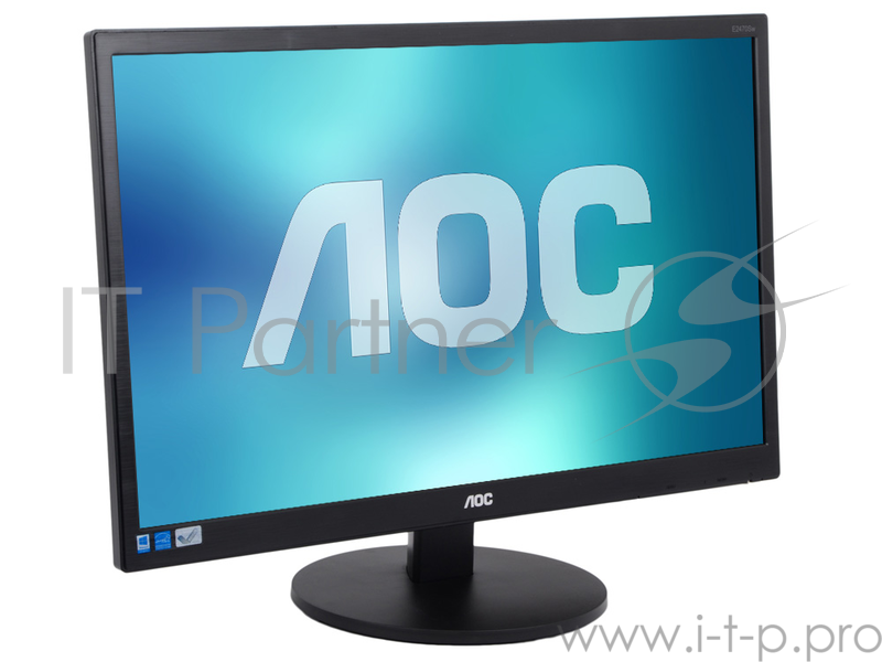 Монитор LCD AOC 23.6 E2470SWH/(01) Black {TN+film 1920x1080, 1 ms, 170°/160°, 250 cd/m, 100M:1, +DVI, +HDMI, +MM}