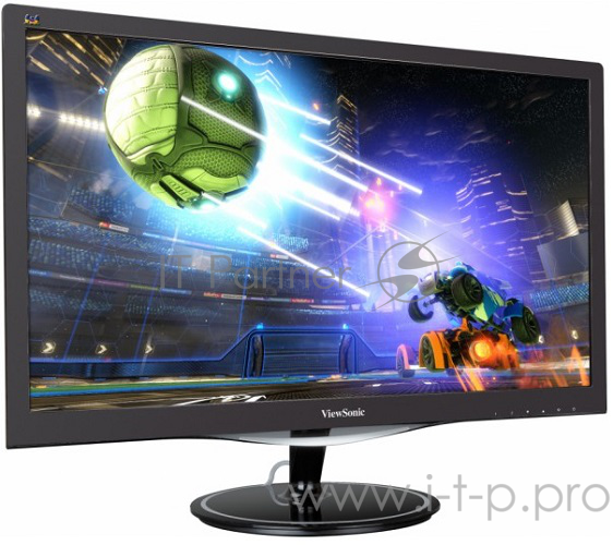 Монитор 23.6 Viewsonic VX2457-MHD Black (LED, 1920x1080, 2 ms, 170°/160°, 300 cd/m, 80M:1, +HDMI, +DisplayPort, +MM)