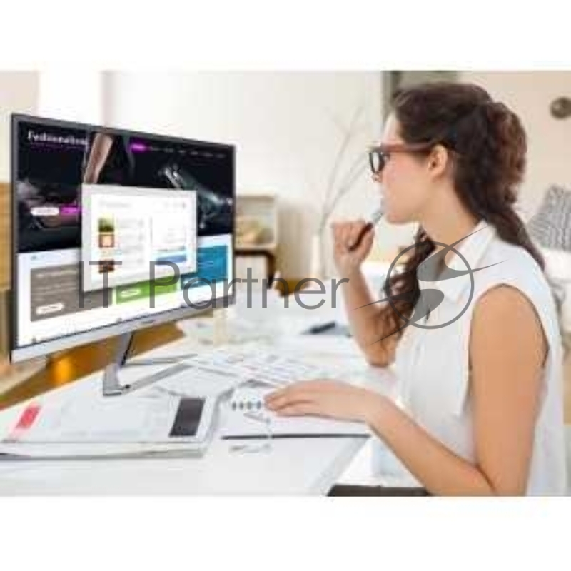 Монитор 23.8 Viewsonic VX2476-SMHD Black-Silver (IPS, LED, 1920x1080, 4 ms, 178°/178°, 250 cd/m, 80M:1, +HDMI, +DisplayPort, +MM)