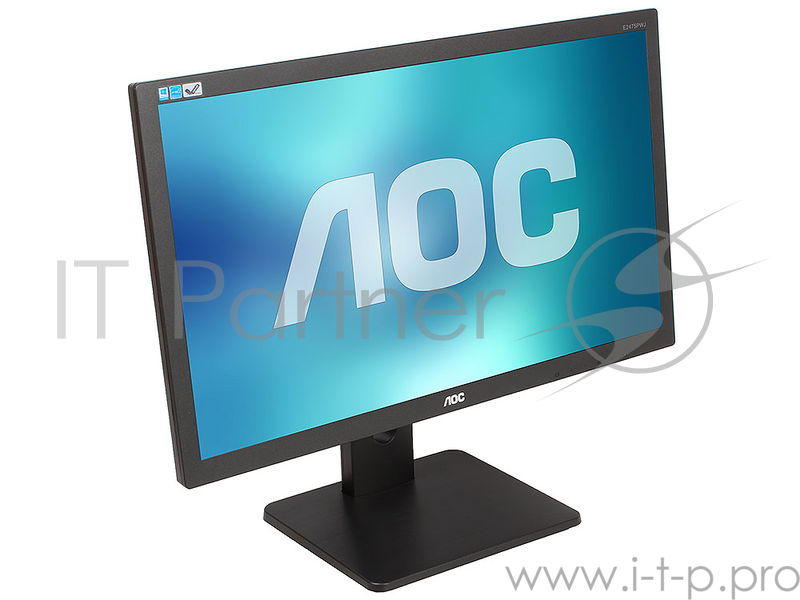 Монитор 23.6 AOC E2475PWJ Black 1920x1080, 2ms, 250 cd/m2, 1000:1 (DCR 50M:1), D-Sub, DVI, HDMI, 2Wx2, Headph.Out, HAS, Pivot, vesa