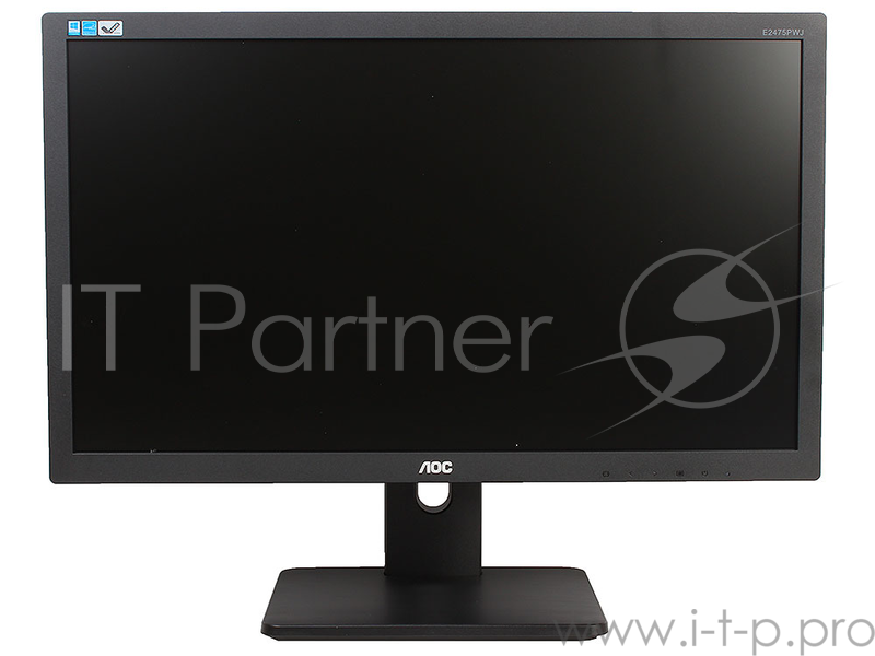 Монитор 23.6 AOC E2475PWJ Black 1920x1080, 2ms, 250 cd/m2, 1000:1 (DCR 50M:1), D-Sub, DVI, HDMI, 2Wx2, Headph.Out, HAS, Pivot, vesa