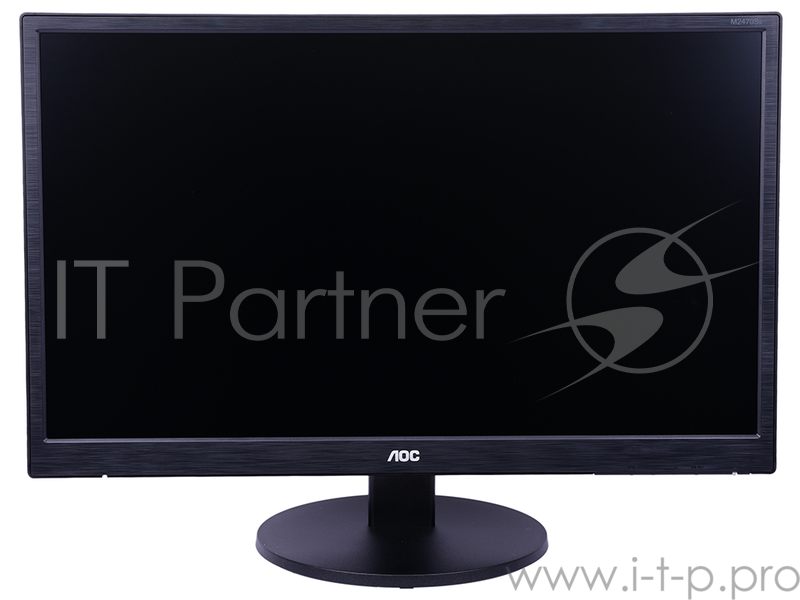 Монитор 23.6 AOC M2470SWH MVA, 1920x1080, 250 cd/m2, DCR 50M:1, D-Sub, HDMI*2, 1Wx2, Headph.Out, vesa