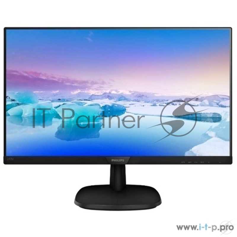 Монитор Philips 23.8243V7QDAB (00/01) черный IPS LED 5ms 16:9 DVI HDMI матовая 10000000:1 250cd 178гр/178гр 1920x1080 D-Sub FHD 3.66кг
