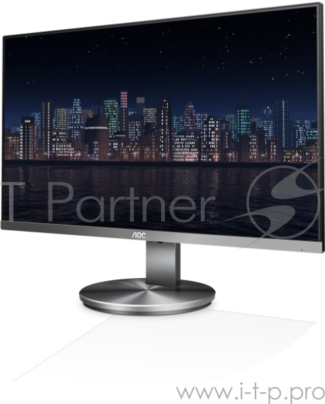 Монитор AOC 23.8 Professional I2490PXQU/BT(00/01) темно-серый IPS LED 4ms 16:9 HDMI M/M матовая HAS Pivot 1000:1 250cd 178гр/178гр 1920x1080 D-Sub DisplayPort FHD USB 5.53кг