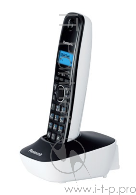 Телефон Panasonic KX-TG1611RUW (белый) {АОН, Caller ID,12 мелодий звонка,подсветка дисплея,поиск трубки}
