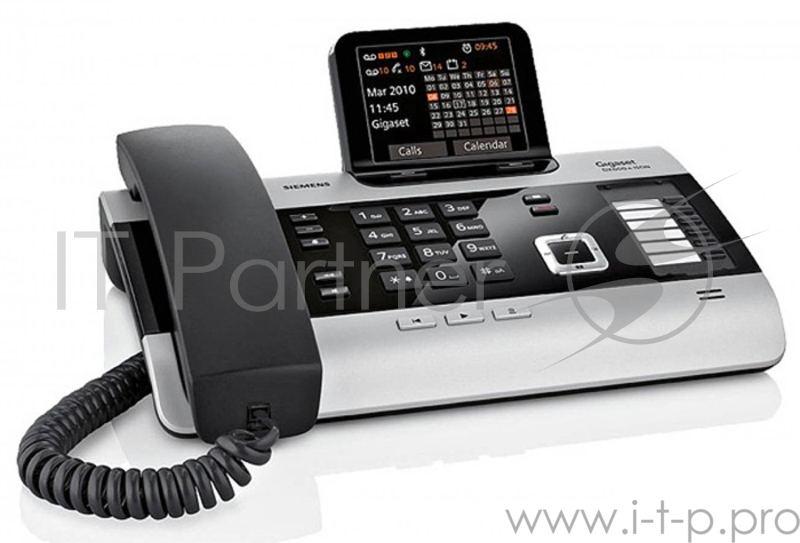 VoIP-телефон Gigaset S30853-H3100-S301 GS DX800A черный/титан, VoIP и ISDN, до 6-и DECT трубок, Bluetooth, 2xLAN, FAX