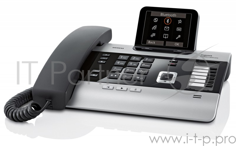 VoIP-телефон Gigaset S30853-H3100-S301 GS DX800A черный/титан, VoIP и ISDN, до 6-и DECT трубок, Bluetooth, 2xLAN, FAX
