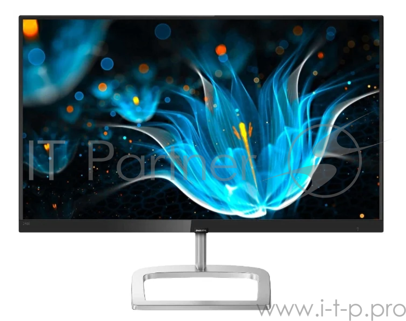 Монитор 23,8 Philips 246E9QJAB 1920x1080 IPS LED 16:9 5ms VGA HDMI DP 10M:1 178/178 250cd Speaker Tilt FreeSync LowBlue sRGB Black/Silver (246E9QJAB/01)