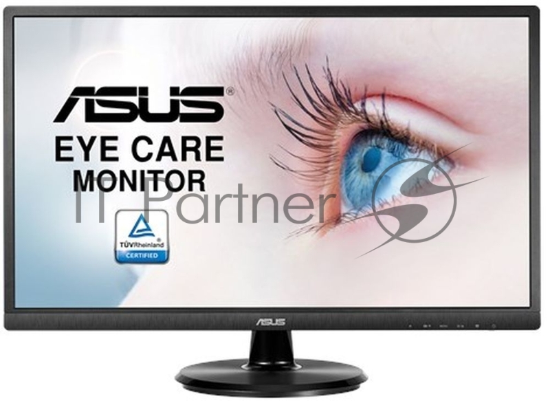 Монитор ASUS 23.8 VA249HE VA LED, 1920x1080, 5ms, 250cd/m2, 178°/178°, 3000:1 (100Mln:1), D-Sub, HDMI, Tilt, Blue Light Filter & Flicker free, VESA, Black