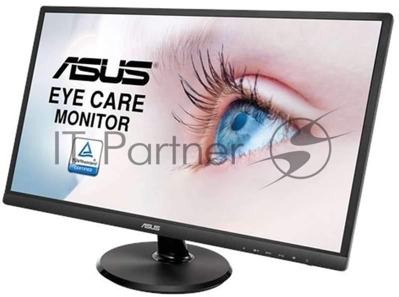 Монитор ASUS 23.8 VA249HE VA LED, 1920x1080, 5ms, 250cd/m2, 178°/178°, 3000:1 (100Mln:1), D-Sub, HDMI, Tilt, Blue Light Filter & Flicker free, VESA, Black