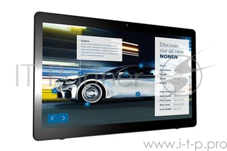 Профессиональная панель 24 PHILIPS 24BDL4151T/00 Black (Multi-Touch, LED, 1920x1080, 5 mc, 170°/160°, 250 cd/m, 1000:1,