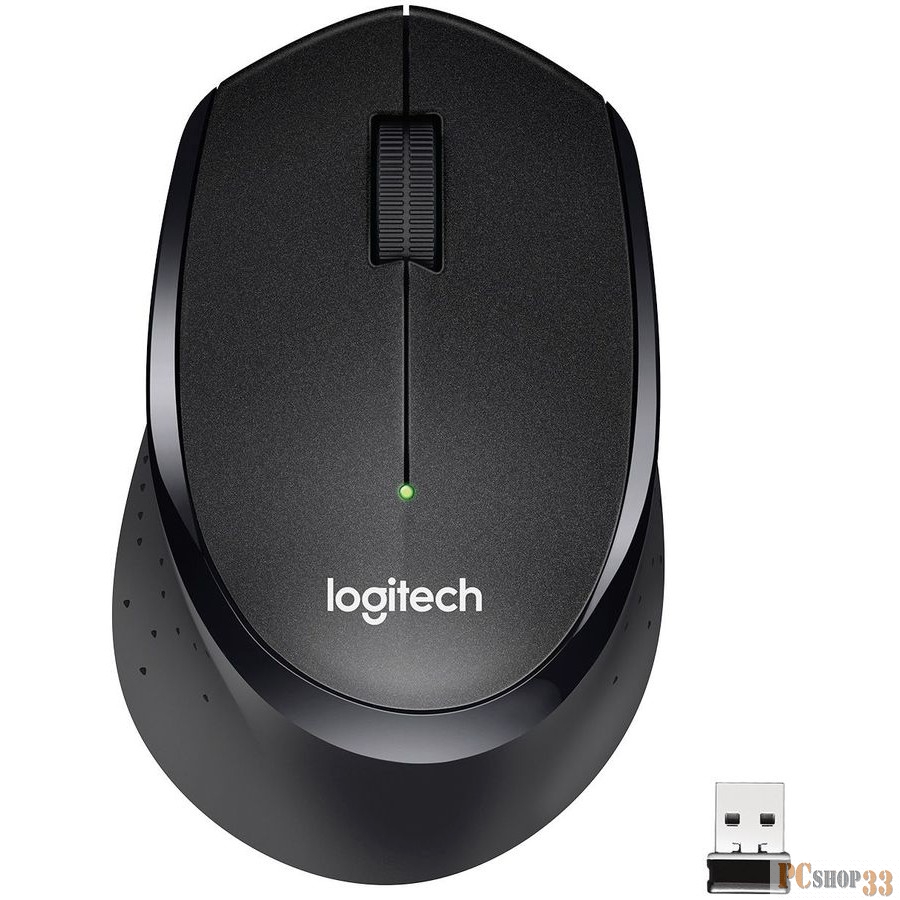 Оптическая мышь Logitech M330 Silent Plus 910-004909, беспров., 2кн.+скр., черный (USB)