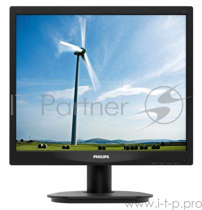 Монитор 17 PHILIPS 17S4LSB/62(10) Black (LED, LCD, 1280x1024, 5 ms, 170°/160°, 250 cd/m, 20M:1)
