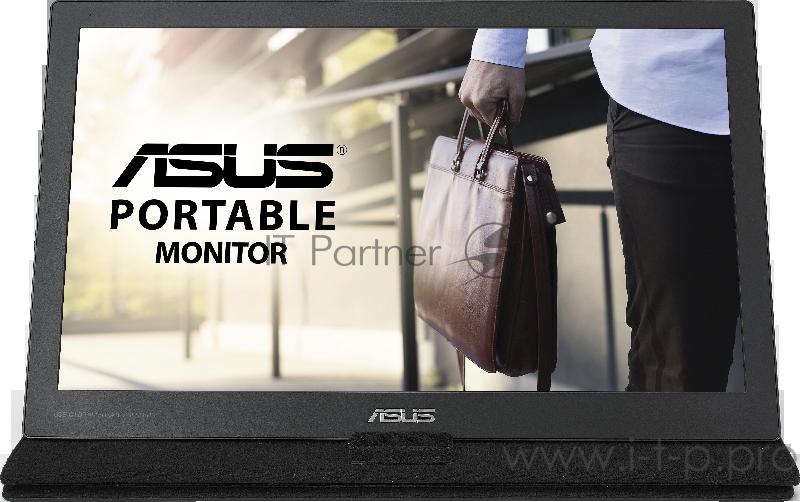 Монитор LCD 15.6” ASUS MB169C+, 90LM0180-B01170, 15,6 мобильный монитор с интерфейсом USB Type-C, FHD (1920x1080), IPS, технология уменьшения усталости глаз ASUS Eye Care