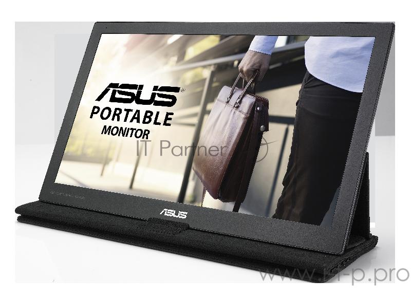 Монитор LCD 15.6” ASUS MB169C+, 90LM0180-B01170, 15,6 мобильный монитор с интерфейсом USB Type-C, FHD (1920x1080), IPS, технология уменьшения усталости глаз ASUS Eye Care