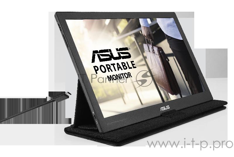 Монитор LCD 15.6” ASUS MB169C+, 90LM0180-B01170, 15,6 мобильный монитор с интерфейсом USB Type-C, FHD (1920x1080), IPS, технология уменьшения усталости глаз ASUS Eye Care