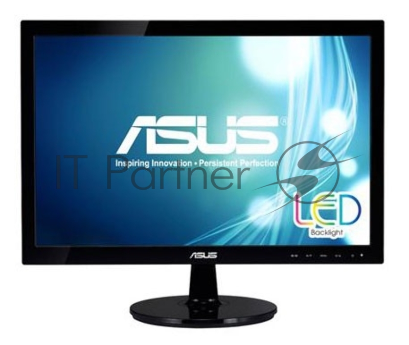 Монитор Asus 18.5 VS197DE LED, 1366x768, 5ms, 250cd/m2, 90°/50°, D-Sub, Black, 90LMF1001T02201C-