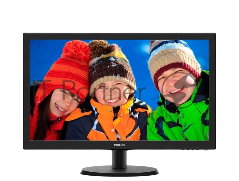 Монитор 21.5 PHILIPS 223V5LSB2/10(62) Black (LED, LCD, Wide, 1920x1080, 5 ms, 90°/65°, 200 cd/m, 10M:1)