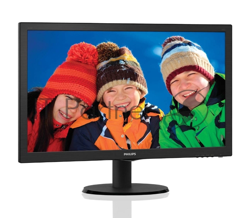 Монитор 21.5 PHILIPS 223V5LSB2/10(62) Black (LED, LCD, Wide, 1920x1080, 5 ms, 90°/65°, 200 cd/m, 10M:1)