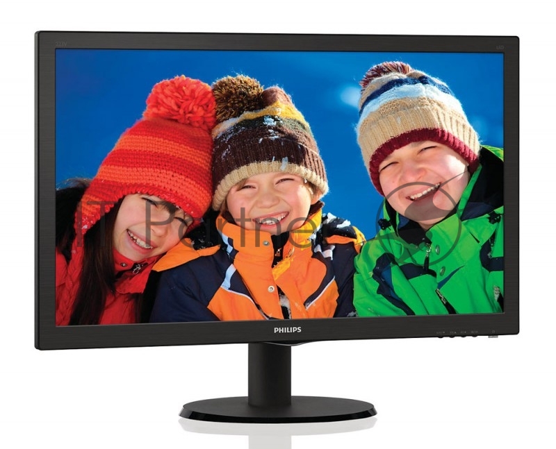 Монитор 21.5 PHILIPS 223V5LSB2/10(62) Black (LED, LCD, Wide, 1920x1080, 5 ms, 90°/65°, 200 cd/m, 10M:1)