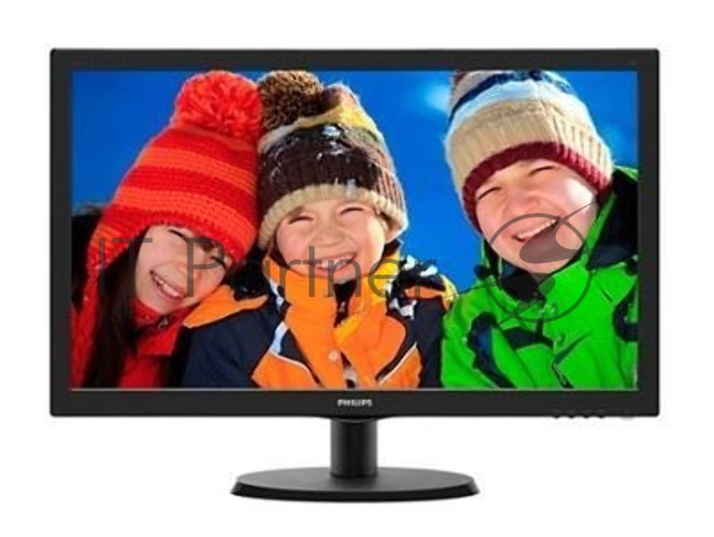 Монитор 21.5 PHILIPS 223V5LSB2/10(62) Black (LED, LCD, Wide, 1920x1080, 5 ms, 90°/65°, 200 cd/m, 10M:1)