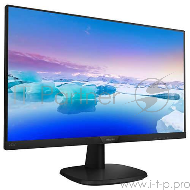 Монитор 21.5 PHILIPS 223V7QHSB/00 Black (IPS, LED, 1920x1080, 5 ms, 178°/178°, 250 cd/m, 10M:1, +HDMI)