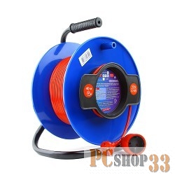 Сетевые фильтры PowerCube Удлинитель на катушке (PC-B1-K-50) 10А/2,2 кВт, 50м, 1 розетка б/з