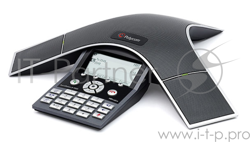 Телефон Polycom SoundStation IP 7000 (SIP) conf phone. AC pwr or 802.3af Power over Ethernet. Includes 100-240V power supply, 1.5A, 48V/50W CEE 7/7 power plug 7.6m Cat5 shielded Ethernet cable Pwr Insert Cable. Expandable. Does not include Brazil. (2