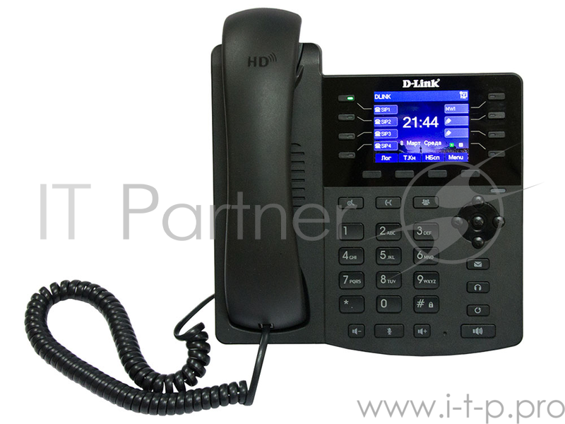 IP - телефон D-Link DPH-150SE/F5B IP-телефон с цветным дисплеем, 1 WAN-портом 10/100Base-TX, 1 LAN-портом 10/100Base-TX и поддержкой PoE