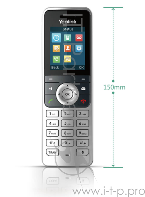 YEALINK W53H DECT SIP-трубка для W52P,W53P, W60P и W41P, шт
