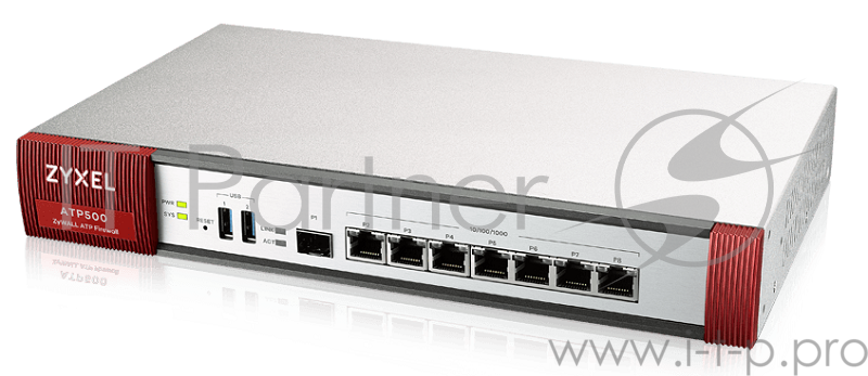 Шлюз ZYXEL ATP500 7 Gigabit user-definable ports, 1*SFP, 2* USB with 1 Yr Bundle
