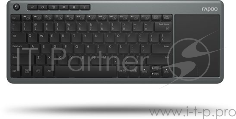 Клавиатура Rapoo K2600 серый USB беспроводная Multimedia Touch