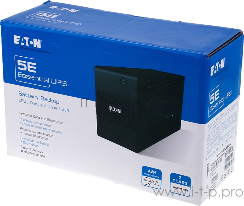 Источник бесперебойного питания Eaton 5E 850VA 850ВА черный