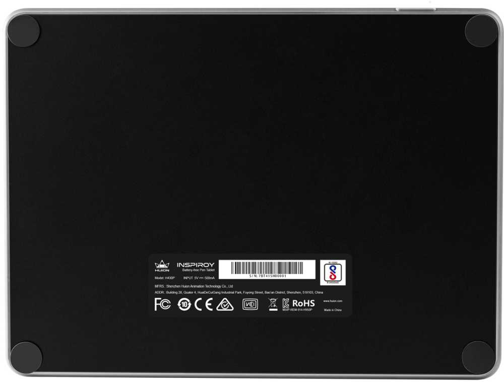 Графический планшет Huion H430P USB черный