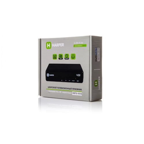 Цифровой телевизионный DVB-T2 ресивер HARPER HDT2-1513