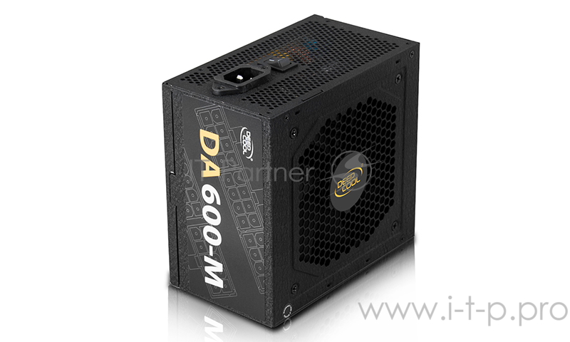 Блок питания Deepcool Aurora DA600-М (ATX 2.31, 600W, Cable Management, PWM 120mm fan, Active PFC, 6*SATA, 80+ BRONZE) RET